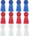 MTLEE Award Ribbons Set, 1st Place Rosette Ribbon for Classroom Prizes, 6 Pieces in Blue, Red, White