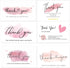 yufangri 120PCS Thank You Cards Small Business,6 Styles Pink Thank You For Supporting