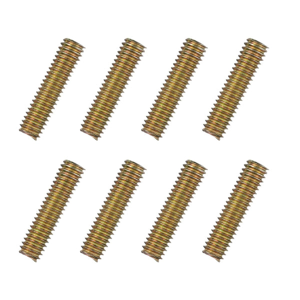 uxcell 8pcs Fully Threaded Rods - 5/16x1-1/4 Carbon Steel Long Threaded Screws for Furniture