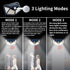 2 Pack Solar Lights Outdoor, 100 LED Motion Sensor Lights with 3 Modes, Wireless IP65 Waterproof Security Lights for