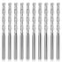 HQMaster CNC Router Bits 1/8" Shank CNC Bit End Mill Flat Nose Carbide Endmill, Two Flute Spiral Upcut Milling Cutter