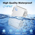 Waterproof Outdoor IP67 Junction Box with Mounting Plate, Hinged Grey Cover, Weatherproof ABS Plastic