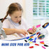 Ctosree 80 Pcs Mini Permanent Markers with Golf Keychain Clips for Nurses Badge, Fine Point Markers