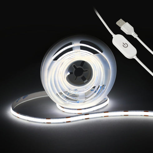 Led Strip Lights 5V USB 6.56ft/2m 640 LEDs Touch stepless Dimmable USB