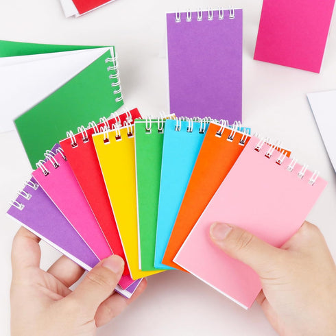Hooqict 24 Pack Small Pocket Notebook Bulk, Mini Notebooks with Lined Pages, 8 Colors, Memo Pads for Work, 3.9 x 2.4