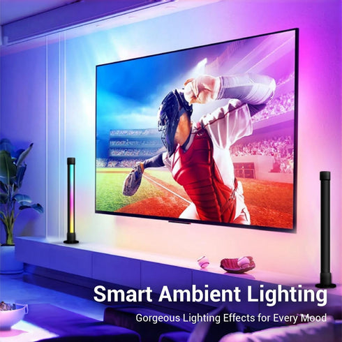 Smart Gaming Light Bar Ambient Lighting, LED Backlights with Scene and Music Sync for Game Monitor, PC, TV, Room