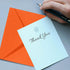 YOKIVE 100pcs Gift Card Envelopes, 10x7cm Mini Envelopes for Thank You Cards, Graduation, Birthday, Orange