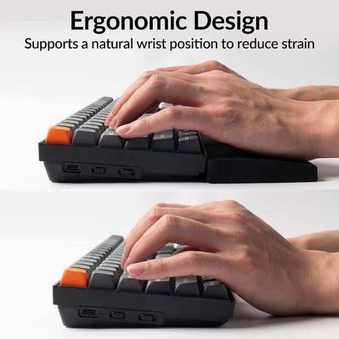 K10 K10 K10 Q6 Q6 Q6 Q6 V6 V6 17.6" 100% Silicone Wrist Rest for Keychron Pro / Max/ HE / / Pro / Max / HE / / Max
