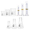 EISCO Laboratory Glassware Set, 9pcs - Beaker Set (3pcs), Erlenmeyer Flask Set (3pcs), Graduated Cylinder Set (3pcs)