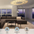 TORCHSTAR Dimmable Half Chrome Light Bulb, 7W (75W Eqv.), E26 Gold Dipped Bulb, Anti Glare LED for Bathroom, 3000K,