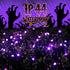 Taoushuleng 66FT 200LED 8 String Lights, Purple Halloween Lighting with Modes, Indoor Outdoor Decorative Fairy Light