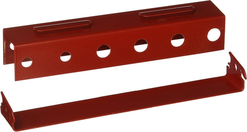 Wall Control Screwdriver Holder Bracket - Slotted Metal Pegboard Accessory - Red Tool Board