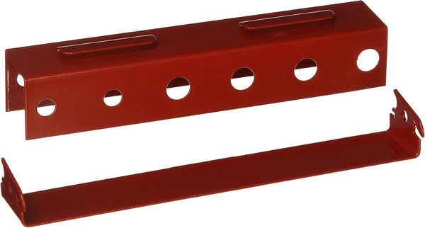 Wall Control Screwdriver Holder Bracket - Slotted Metal Pegboard Accessory - Red Tool Board