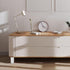 4pcs 12cm Operitacx Adjustable Furniture Legs for Cabinet and Sofa, White Square Metal Support Feet, Height Extension
