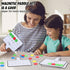 Seajan 9 Pcs Magnetic Paddle Set, Education Dry Erase Double Side Handheld Answer Board with Magnetic Counters for Kids