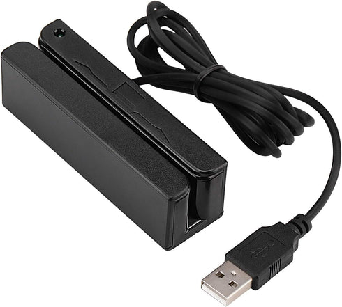 MSR90 USB Swipe Magnetic Credit Card Reader - Mini Smart Card Reader for MSR605, MSR606, Deftun