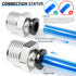 TAILONZ PNEUMATIC Male Straight 1/4 Inch Tube OD x 1/2 Inch NPT Thread Push to Connect Fittings (Pack of 10)