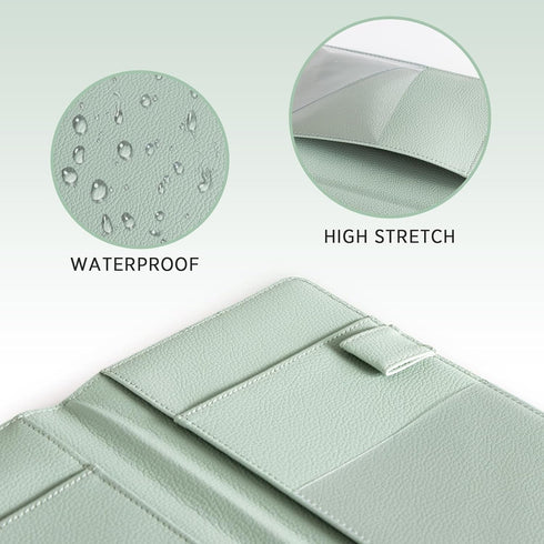 CoBak Server Book Compact Organizer with Clear and Money Pockets, Pen Holder, Fits Apron Perfectly, Leather Waitress