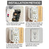 8pcs BE1-2 Electrical Outlet Box Extenders, 1 Gang Extension with 16pcs Screws for Power Switch Receptacles
