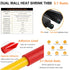 0 Gauge Butt Connector 6 PCS, 0 AWG Non-Insulated Butt Splice Connectors with 6 PCS 3:1 Heat Shrink