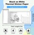 6 57 30mm,Compatible A6,Vretti TP6S Rolls Mini Thermal Printer Sticker Paper,Thermal Sticker Paper X with Most inkless