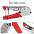 DIANN Coax Cable Crimper Coaxial Compression Tool Kit Wire Stripper with 10pcs F RG6 RG59 Connectors