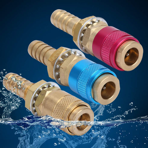 3Pcs M10 Gas Adapter, Argon Quick Connect Fittings for TIG Welding Torch