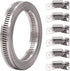 Glarks 7Pcs 10 Feet Long Worm Gear Hose Clamp with 6 Fasteners, 304 Stainless Steel Adjustable Pipe Clamps