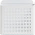 U Brands Modern Perforated Metal Sorter Cup, Desktop Organizer, White, 4.41 x 3.94 x 4.29 Inches