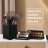 Metal Square Pen Holder for Desk, Aluminum Desktop Organizer and Makeup Brush Storage Box for Office, School, Home