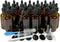 24Pack 2oz (60ml) Amber Glass Dropper Bottles, Essential Oil Bottles with Glass Eye Droppers