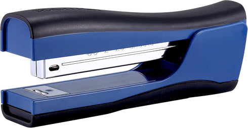 Bostitch Office Dynamo Stand-Up Stapler with Built-in Pencil Sharpener, Staple Remover, Navy Blue
