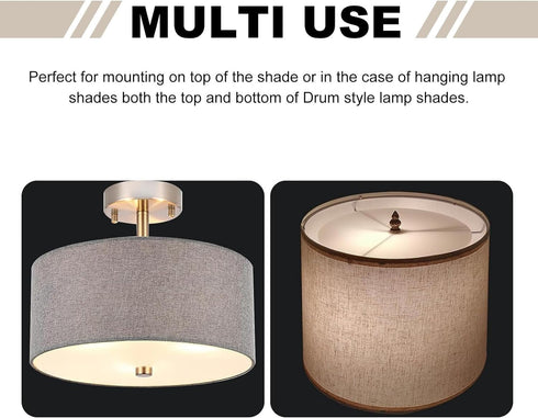 8" 8.5-10" Lampshade Diffuser, Diameter Round Diffuser Lamp Shade for Drum Style Lampshades Pendants Softening Light