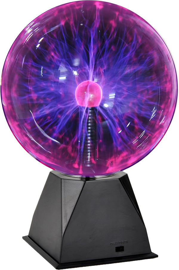PowerTRC Plasma Ball, 8 inch Plasma Night Lamp, Batter Powered Respond to