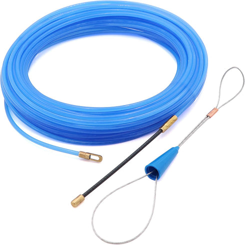 65 Feet Fish Tape Wire Puller Through Wall, Electrical Fish Tape Pull Push Kit by Taxutor