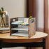 Wood Desk Organizer - 3 Tier Paper Organizer, File Organizer, Document Organizer for Office Desk Accessories