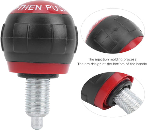 Pull Pin Spring Pins 5pcs 50x45mm M16 Fitness Pop Pull Pin Knob Release Synthetic Cardboard Handle (Red)
