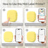 XenGro AH-P05, Mini Label Maker Machine with Tape Portable Bluetooth Mini Label Printer, Wireless Thermal Label Maker