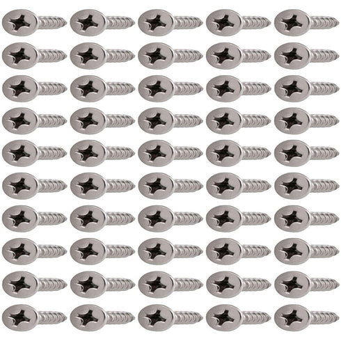 #6 x 5/8" 304 Stainless Steel Wood Screws - Phillips Flat Head Self Tapping Screws, 100 Qty