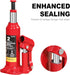 BIG RED T90203C Torin Welded Car Bottle Jack with Vertical and Horizontal Usage - Capacity 2 Ton (4,000 LBs), Red