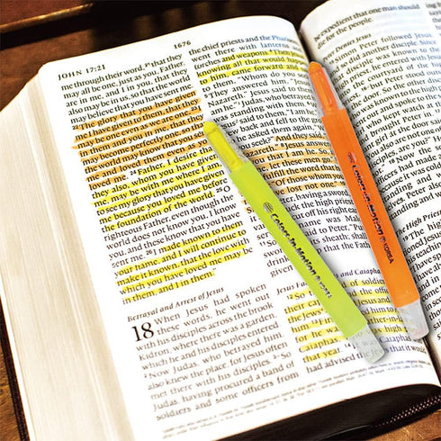 Twist-Up Highlighter Set, 12 Colors, Long Lasting Non-Toxic Dry Highlighters for Bible, Text, & Notes