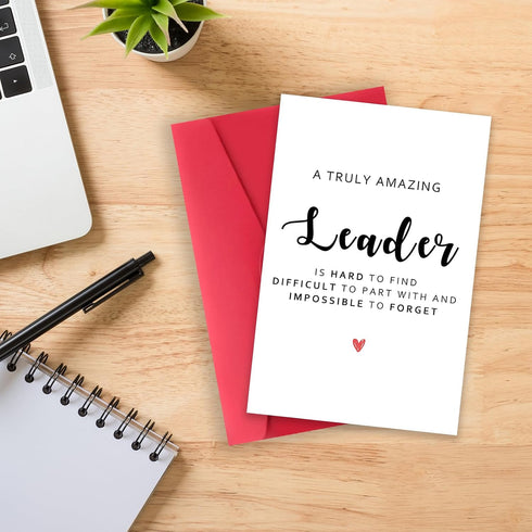 Thank You Card for Leader, Funny Thank You Card for Boss, Great Appreciation Card for Techer, Mentor Thank You Gitfs
