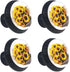 ebfclhiw 4 Pack (1) Yellow Sunflower Bouquets Kitchen Cabinet Knobs Drawer Knobs Door Dresser Handles for Personalized