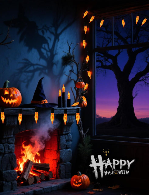 Adirxon 50Ft 25 Bulbs, Dimmable Rustic Elegance, Outdoor Flickering Flame Edison String Lights with & Weatherproof
