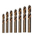 Drill America 7 Piece Screw Machine/Stub Cobalt Drill Bit Set, Plastic Pouch