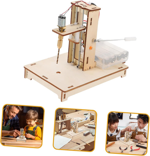 1set UPKOCH Mini Drill Press Kit for Projects Easy to Use Efficient Drilling Machine for Science Education Crafts