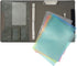Binder Portfolio Organizer Case with Color File Folders, Gray, Standard