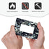 Decorative Switch Plate Covers, Boho Black/Grey Eucalyptus Leaf Floral 1 Gang Light Switch Cover for Home Decor