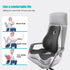 Karmadrenix 4.7" Seat Cushion and Lumbar Support Pillow for Office Chair, High-Elastic Memory Foam Car Chair Cushions