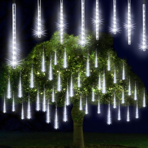 16inch 10 240 JJGoo Meteor Shower Lights Christmas Lights Falling Rain Lights, Tube LEDs Snow Falling Christmas Lights